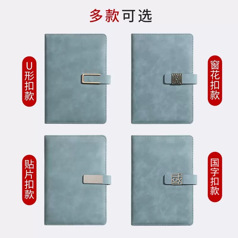 Notebook Business A5 Diary Notepad Office Customizable Printable Logo Thickeneded High-Value Set Gift Box - Image 5